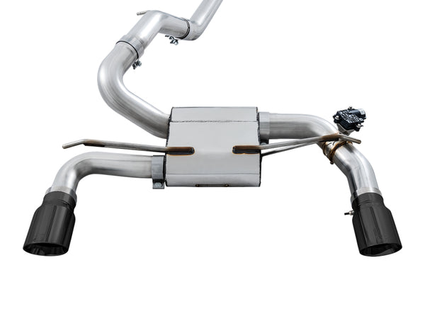 AWE Tuning SwitchPath Cat-Back Exhaust for Ford Focus RS 3" w/ Diamond Black Tips