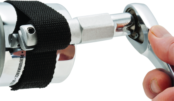 BikeMaster 1/2in Oil Filter Strap Wrench - Universal Fit
