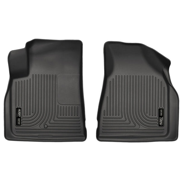 Husky Liners Weatherbeater Black Front Floor Liners for 2009-2014 Chevy Traverse & 2007-2014 GMC Acadia