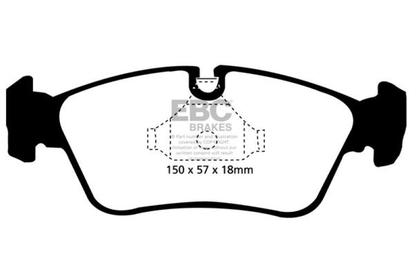EBC Yellowstuff Front Brake Pads for 99-02 BMW Z3 2.5