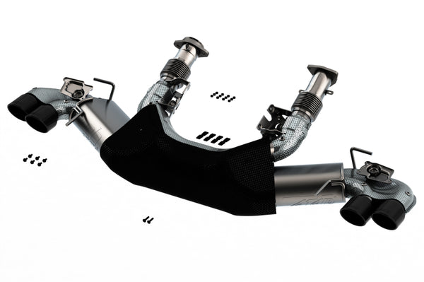 Borla 2020-2025 Chevrolet Corvette C8 6.2L ATAK 3-inch Catback Exhaust System with Black Chrome Tips