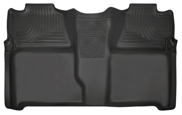 Husky Liners 07-13 Chevy Silverado 1500/2500HD Crew Cab Weatherbeater Black Floor Liner