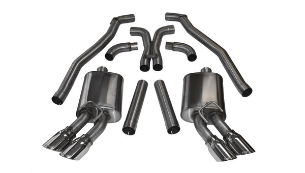 CORSA 2012-2015 Chevrolet Camaro ZL1 6.2L V8 Polished Sport Cat-Back Exhaust