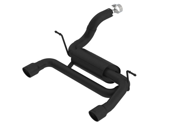 Borla Axle Back Exhaust ATAK for 18-19 Jeep Wrangler JL/JLU 2.0L - Black Tips