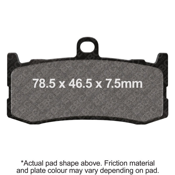 EBC 09-12 Triumph Hinckley Daytona 675 (w/Nissin MB Caliper) Frt Left/Right Sintered HH/R Brake Pads