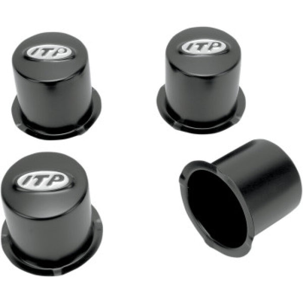 ITP Delta Wheel Center Cap Set of 4 - 4x110 - Black