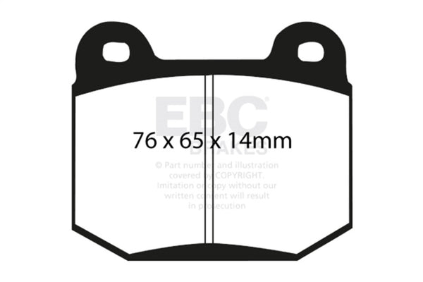 EBC Yellowstuff Rear Brake Pads for 99-03 Mitsubishi Lancer Evolution 2.0 Turbo