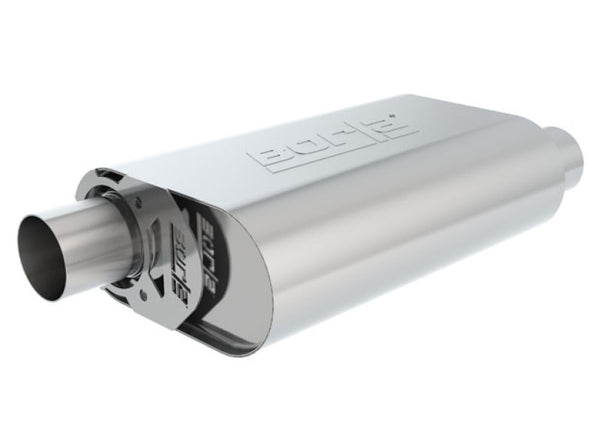 Borla CrateMuffler 283/327/350 2.5" Offset/Center 14" x 4.35" x 9" Oval