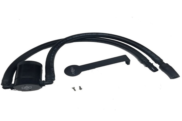 J&L Oil Separator for 2012-2017 Jeep Wrangler JK 3.6L - Passenger Side - Black Anodized