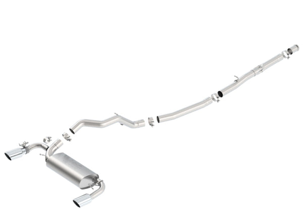 Borla ATAK Catback Exhaust for 16-17 Ford Focus RS 2.3L MT with Split Rear Exit
