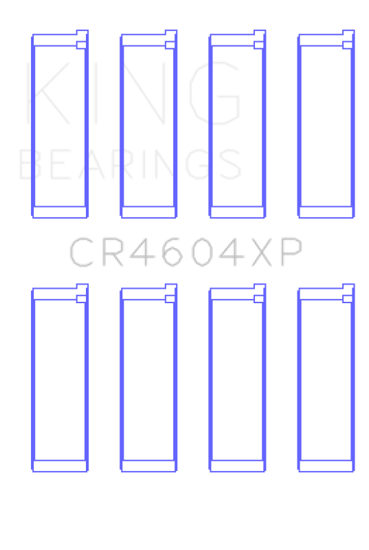 King 07-09 Mazdaspeed 3 L3-VDT MZR DISI (t) Duratec High Performance Rod Bearing Set - Size STD