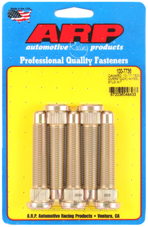 ARP Extended Wheel Stud Kit M14 +0.500in (Over Stock) for Chevrolet Camaro 20152017