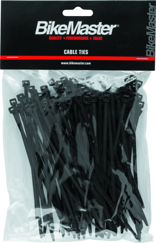 BikeMaster 5.5in Black Cable Ties (Pack of 100)