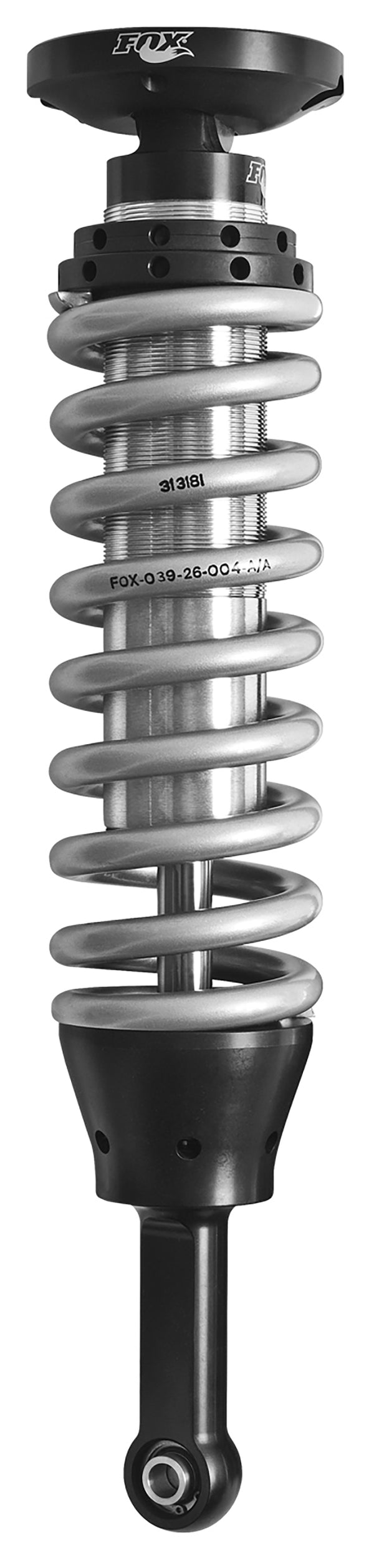 FOX 2005 Tacoma 2.5" Factory Series IFP Coilover Shock Set with UCA - Black/Zinc