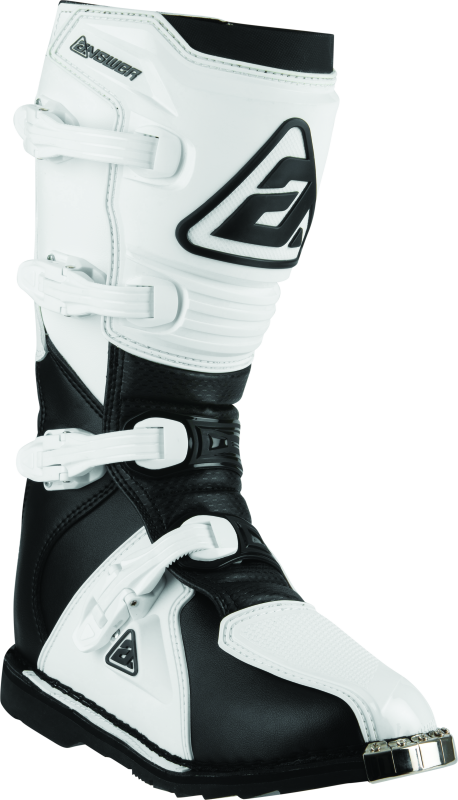 Answer AR1 Motorcycle Boots Black/White - Size 8
