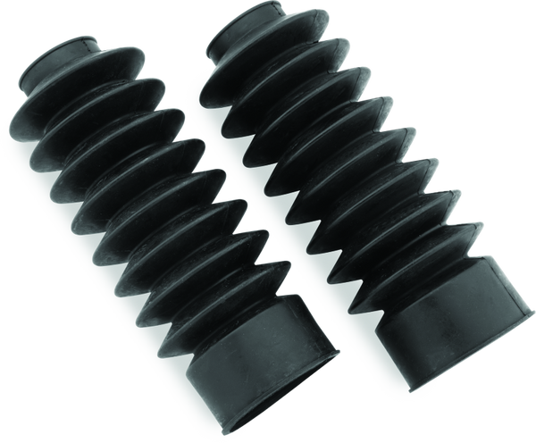Bikers Choice 41mm Black Heavy-Duty Fork Boots (Ozone-Resistant Rubber)