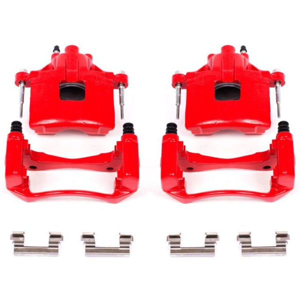 Power Stop 00-05 Buick LeSabre Front Red Calipers w/Brackets - Pair
