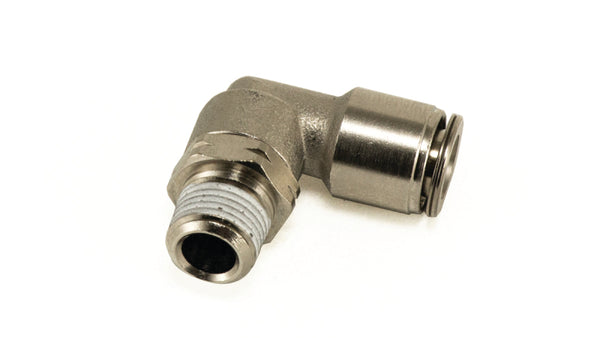 Air Lift 90 Elbow Fitting Male 1/8in NPT to 1/4in Tube (Swivel)