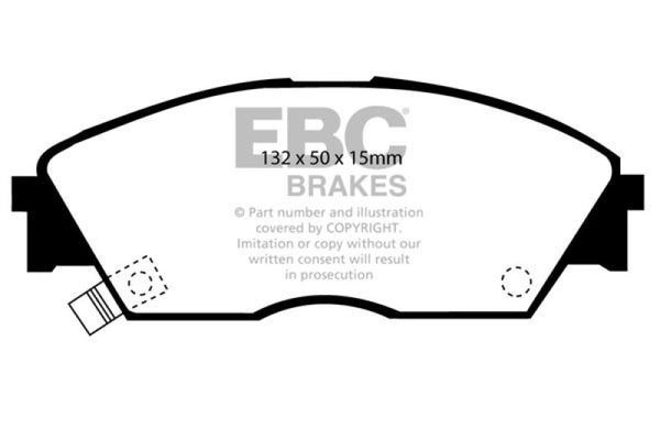 EBC Yellowstuff Performance Brake Pads for 90-92 Honda Civic CRX 1.6 Si