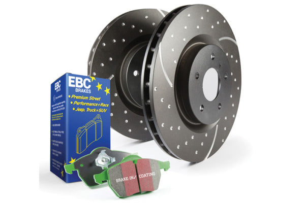 EBC S10 Brake Pad and Rotor Kit - Slot & Drilled