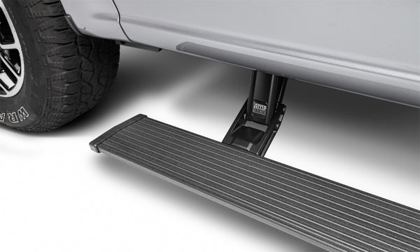 AMP Research PowerStep Automatic Running Boards 20222023 Ford F-250/F-350/F-450 (Sync 4) Black