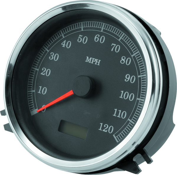 Bikers Choice 5-Inch Electronic Speedometer Black Face for Harley Softail 19992003