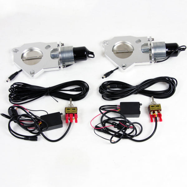 Granatelli 2.5in Electronic Exhaust Cutout Set - Stainless Steel