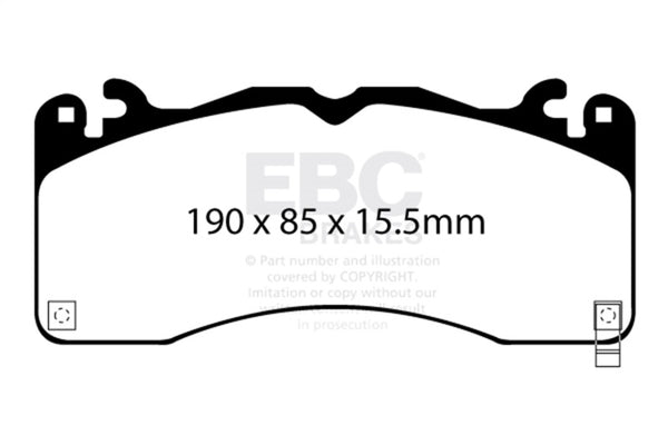 EBC Bluestuff Front Brake Pads for 2015+ Ford Mustang 2.3L Turbo (GT Package)