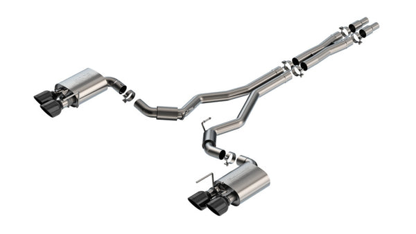 Borla Cat-Back Exhaust System for 2024 Ford Mustang Dark Horse 5.0L V8 - S-Type with BC Tips