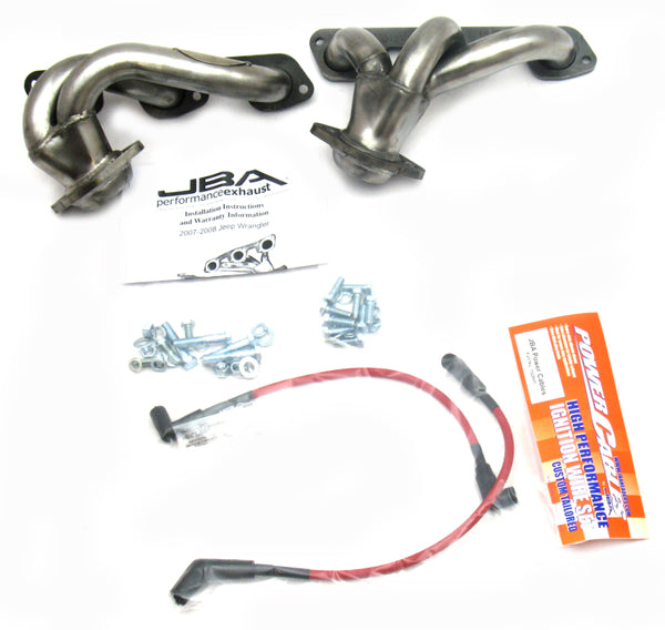 JBA 07-11 Jeep 3.8L V6 1-1/2in Primary Raw 409SS Headers