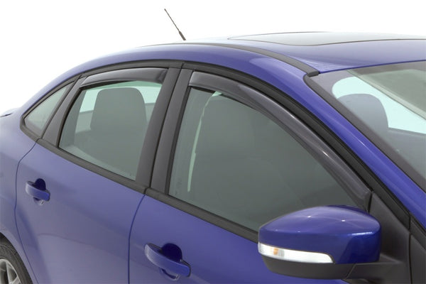 AVS In-Channel Ventvisor Window Deflectors 4pc Smoke for 2012-2018 Ford Focus
