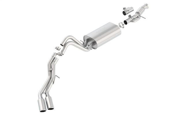 Borla Touring Cat-Back Exhaust for 15-16 GMC Denali 6.2L V8 - 4in Tips