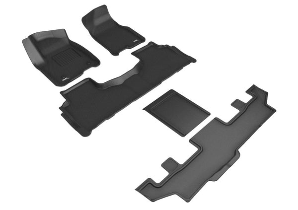 3D MAXpider 21-24 GMC Yukon Xl 7-Seat Kagu Black R1 R2 R3