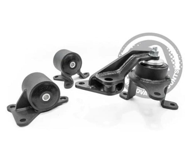 Innovative Mounts 98-02 Accord F-Series Black Steel Engine Mounts with 75A Bushings