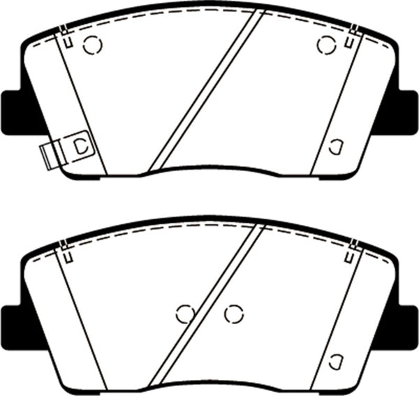 EBC Redstuff Front Brake Pads for 2019+ Genesis G70 2.0T