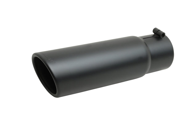Gibson Black Ceramic Exhaust Tip - 4in OD, 3.5in Inlet, 12in Length
