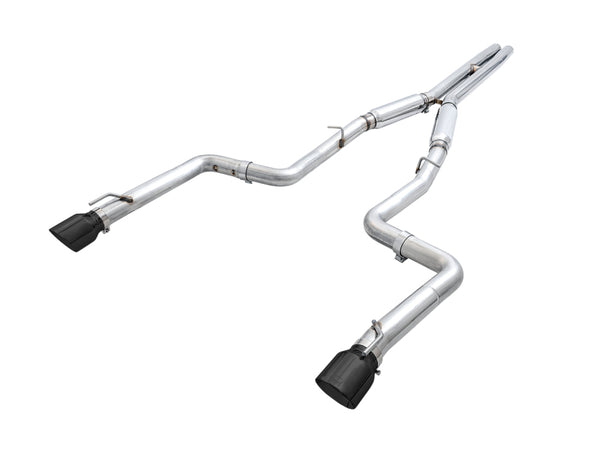 AWE Tuning Track Edition Catback Exhaust for 2015+ Dodge Charger 6.4L / 6.2L Supercharged - Diamond Black Tips