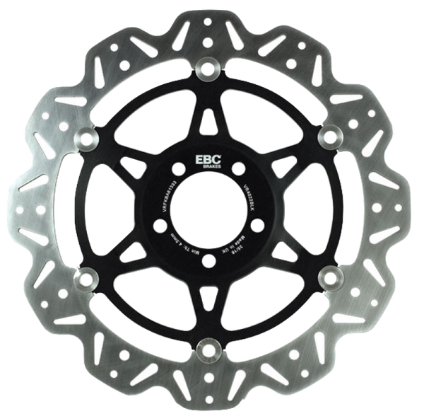 EBC MSX 125 Grom Front Left Vee Floating Black Brake Rotor (13-20)
