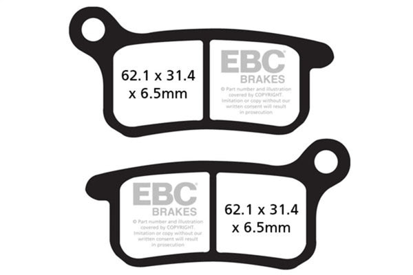 EBC 21-22 Gas-Gas Pierer MC 65 2T Front Left R Series Sintered Brake Pads