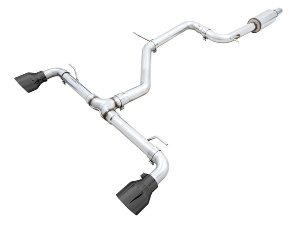 AWE Tuning Track Edition Catback Exhaust for 2022 VW Golf GTI MK8 Diamond Black Tips