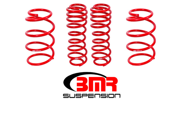 BMR Lowering Springs for 07-14 Shelby GT500 - Set of 4 - Red