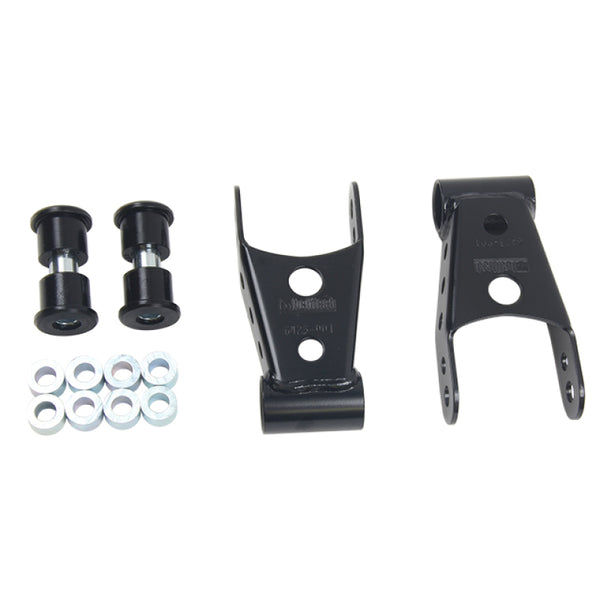 Belltech Rear Shackle Kit - 12in Drop - 2015-2016 Ford F-150 4WD (Short Bed Only)