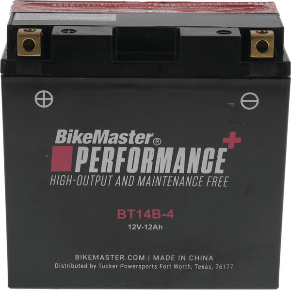 BikeMaster BT14B-4 Sealed Lead Acid Motorcycle Battery