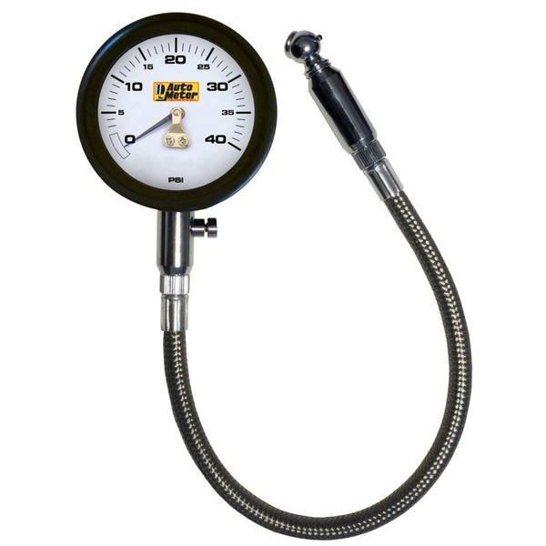 AutoMeter NASCAR Performance 40 PSI Low-Pressure Tire Pressure Gauge