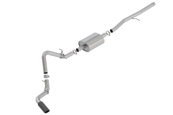 Borla Cat-Back Exhaust System S-Type for 2019 GMC Sierra/Silverado 1500 5.3L V8 - Black Chrome Tip