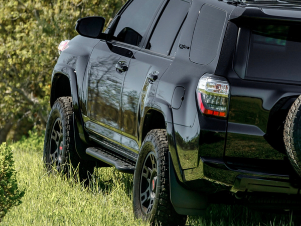 Cali Raised Bolt-On Rock Sliders for 10-24 Toyota 4Runner - Kick Out, Powder Coat