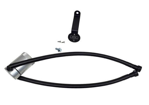 J&L Oil Separator for 20-25 Chevy Silverado/GMC Sierra 2500/3500 6.6L - Clear Anodized