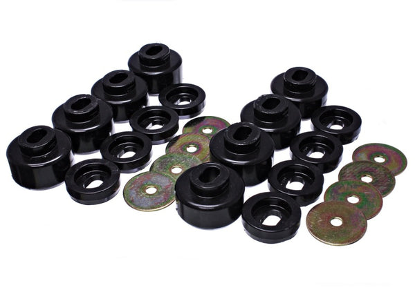 Energy Suspension Body Mount Set for 07-10 Chevy K2500/3500HD - Black