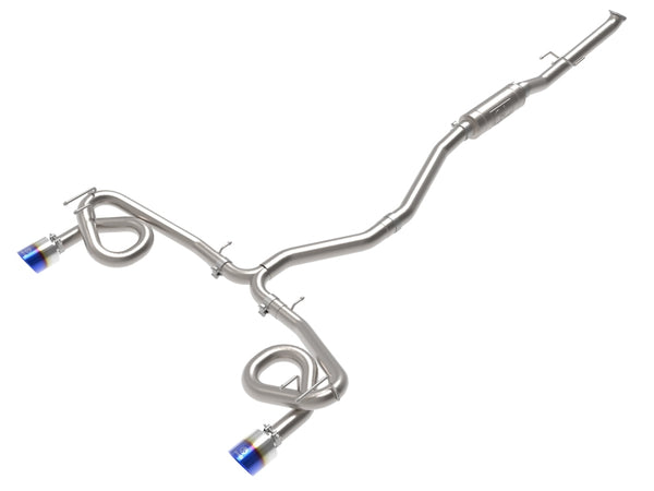 aFe POWER Takeda Catback Exhaust System for 2022-2023 Honda Civic Si I4-1.5L - Blue Flame Tips