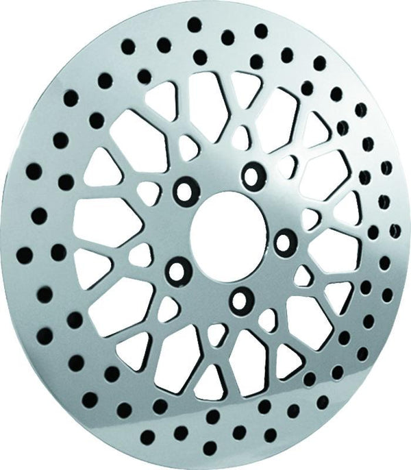 Bikers Choice 84-17 Big Twin/XL Front 11.5in Mesh Brake Rotor (Exc 08-17 Touring 06-17 Dyna)